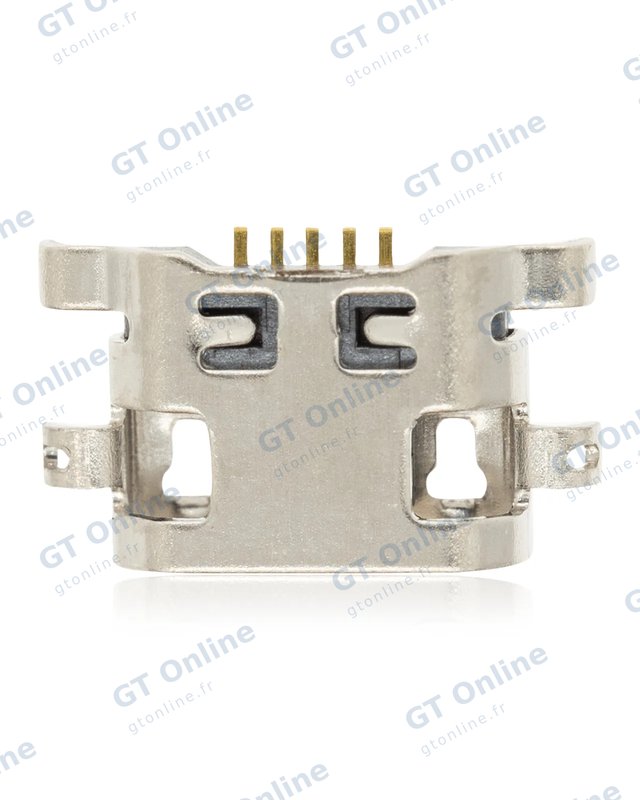 Connecteur de charge à souder — format Micro B, 5 broches, 4 points de fixation (C397)