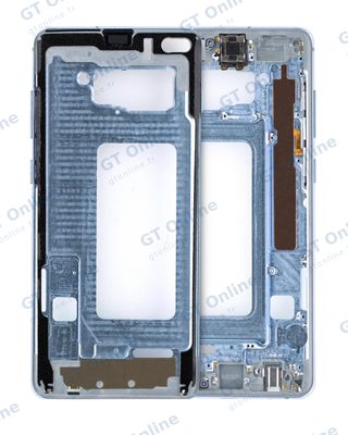 Châssis pour Samsung Galaxy S10 Plus (avec petits composants, bleu Prism)