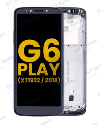 Écran pour Motorola Moto G6 Play (XT1922 / 2018) (version internationale, reconditionné, noir)