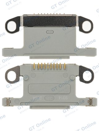 Connecteur de charge nu à souder pour Apple iPhone 11 Pro / 11 Pro Max (argent, lot de 10)