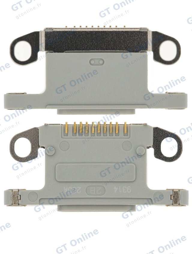 Connecteur de charge nu à souder pour Apple iPhone 11 Pro / 11 Pro Max (argent, lot de 10)