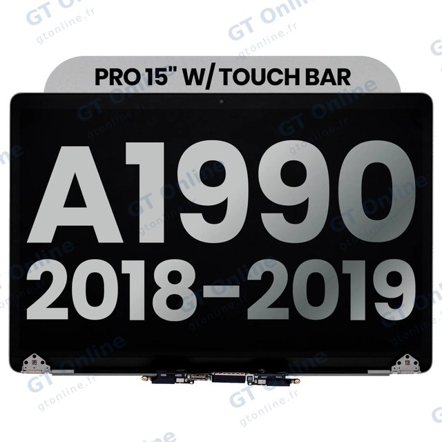 Écran pour Apple MacBook Pro 15" A1990 (2018-2019) (origine d'occasion, gris sidéral)