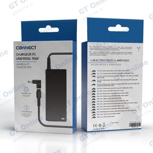 Chargeur Universel pour PC Portable CONNECT MC-CP90W 90W (17 Embouts avec Indicateur LED) — vue 3