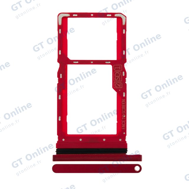 Tiroir SIM pour Motorola Moto G8 Play (XT2015 / 2019) (Magenta red)