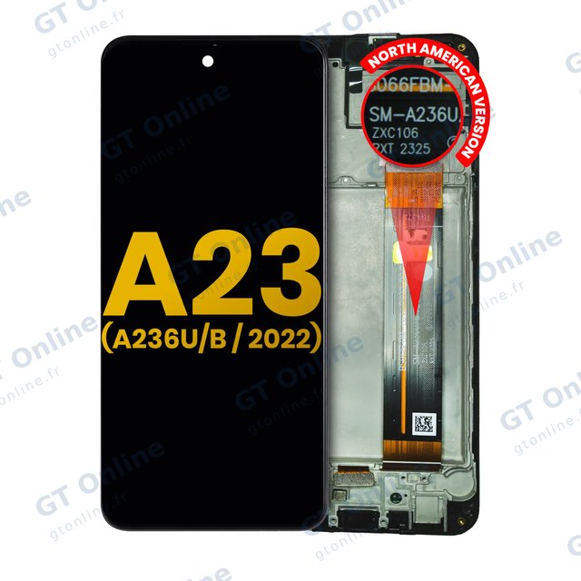 Écran pour Samsung Galaxy A23 5G (A236U/B / 2022) (North American U/B Version, reconditionné, toutes couleurs)