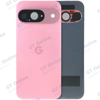 Vitre arrière avec protection des objectifs pour Google Pixel 9 (origine d’occasion, grade A, Peony)