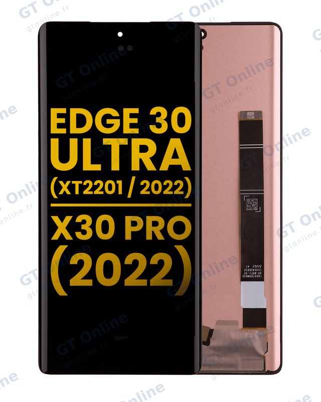 Écran OLED sans châssis pour Motorola Edge 30 Ultra (XT2201 / 2022) / Motorola Moto X30 Pro (2022) (reconditionné, toutes couleurs)