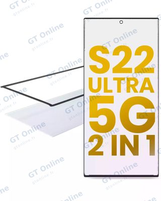 Vitre d’écran avec OCA pour Samsung Galaxy S22 Ultra 5G