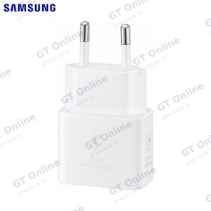 Chargeur Secteur USB-C GaN Samsung PD 25W 3A Fast Wall avec Câble USB-C vers USB-C (1m) EP-T2510XWEGEU Blanc — vue 2