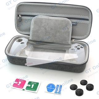 Kit de rangement pour PlayStation 5 (sac, housse silicone, film, capuchons) DOBE TP5-3587 — gris