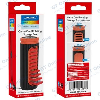 Boîtier de rangement rotatif pour cartouches Nintendo Switch / Switch 2 DOBE TNS-51102 — noir