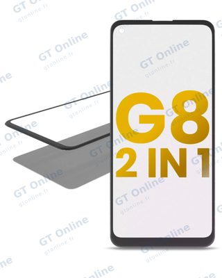 Vitre d’écran avec OCA pour Motorola Moto G8 (XT2045-1 / 2020)
