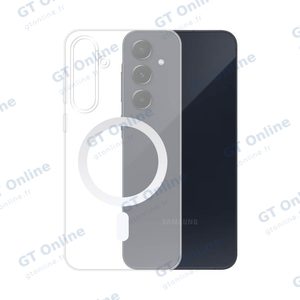 Coque Silicone MagSafe Compatible pour Samsung Galaxy A55 5G A556 Transparent