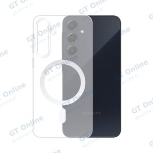 Coque Silicone MagSafe Compatible pour Samsung Galaxy A55 5G A556 Transparent