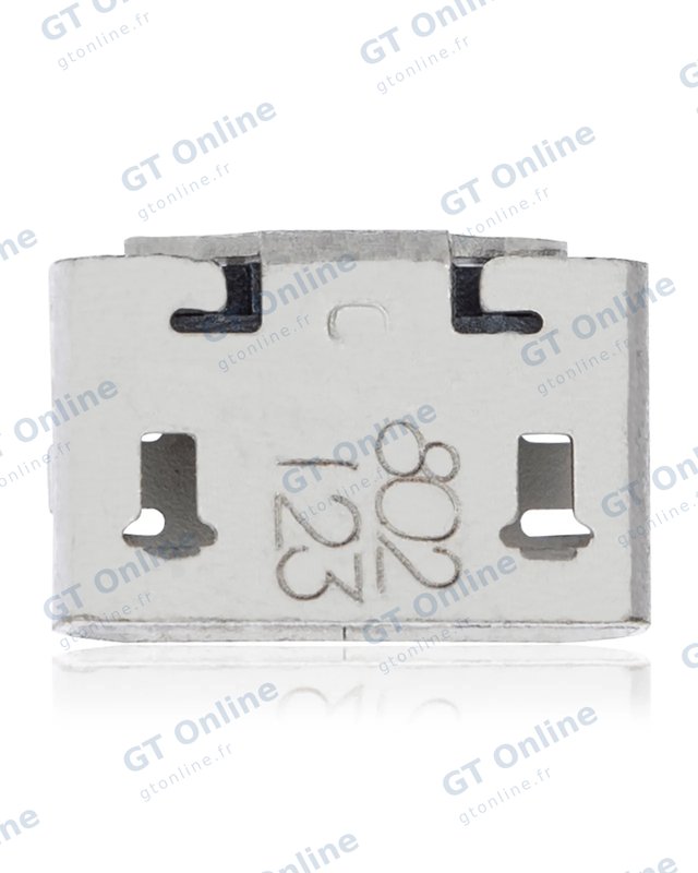 Connecteur de charge à souder — format Micro B, 5 broches, 2 points de fixation (C037)
