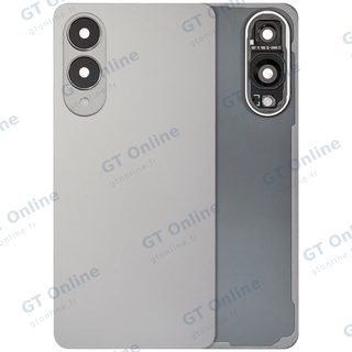 Vitre arrière pour Samsung Galaxy S25 Edge (sans logo, compatible premium, Titanium Silver)