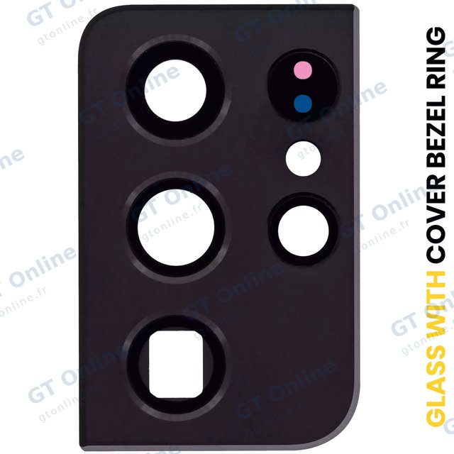 Vitre de caméra arrière pour Samsung Galaxy S21 Ultra 5G (noir fantôme)