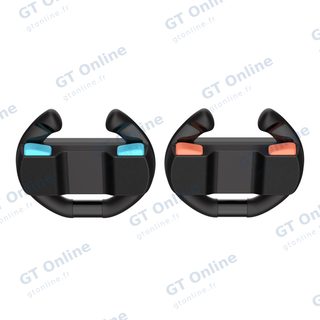 Kit Grip 4 pièces pour Nintendo Switch 2 (2 poignées et 2 volants) DOBE TNS-5109 — noir