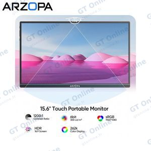 Moniteur Portable ARZOPA A1T 15.6" Slim Écran Tactile FHD (1920x1080) LCD IPS 60Hz - Noir — vue 2