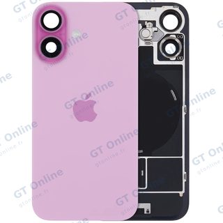 Vitre arrière avec MagSafe, NFC et nappe flash pour Apple iPhone 16 (UK / EU Version, origine, rose)