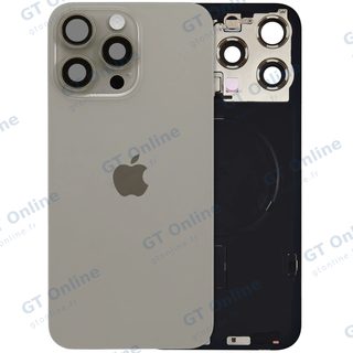 Vitre arrière avec MagSafe, NFC et nappe flash pour Apple IPhone 15 Pro Max (origine, titane naturel)