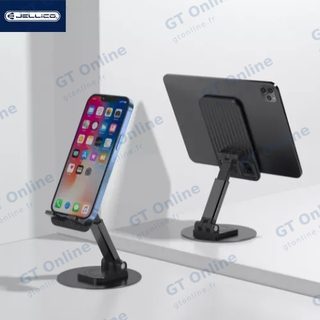 Support de bureau smartphone et tablette rotatif 360° JELLICO PH27 — noir