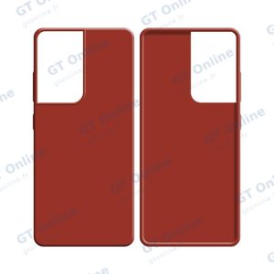 Coque Silicone Compatible pour Samsung Galaxy S21 Ultra 5G G998 (#1) Rouge — vue 2