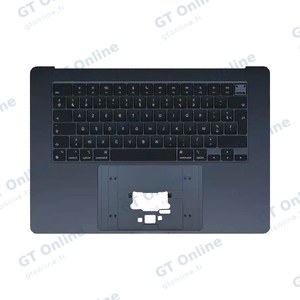 Top Case Apple MacBook Air M2 15" (2023) A2941/MacBook Air M3 15" (2024) A3114 Rétro-Éclairage AZERTY Minuit