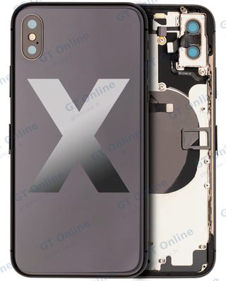 Châssis pour Apple iPhone X (origine d'occasion — grade A, gris sidéral)