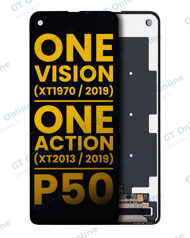 Écran pour Motorola One Vision (XT1970 / 2019) / One Action (XT2013 / 2019) / P50 (reconditionné, toutes couleurs)