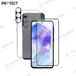 Pack de Protection Coque + Protection Lentille + Verre Trempé PROTECT pour Samsung Galaxy A55 5G A556