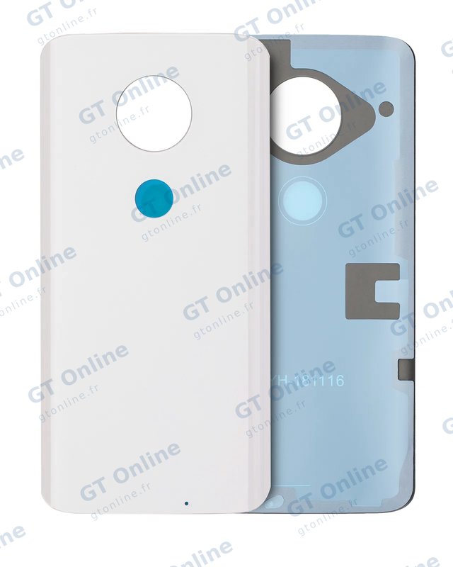 Vitre arrière pour Motorola Moto G7 (XT1962 / 2019) (Clear White)