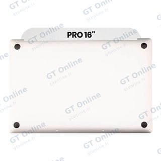 Coque inférieure pour Apple MacBook Pro 16" A2141 (2019) (origine neuve, argent)