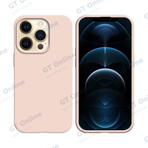 Coque Silicone Compatible pour Apple iPhone 12/iPhone 12 Pro (#19) Rose Gold