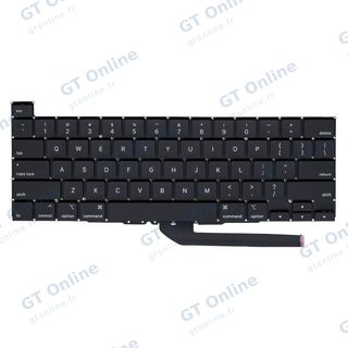 Clavier rétroéclairé avec vis pour Apple MacBook Pro 16" (A2141 / mi-2019) (anglais US)