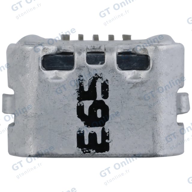 Connecteur de charge à souder — format Micro B, 5 broches, 4 points de fixation (C370)
