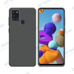 Coque Silicone Compatible pour Samsung Galaxy A21S A217F (#5) Gris