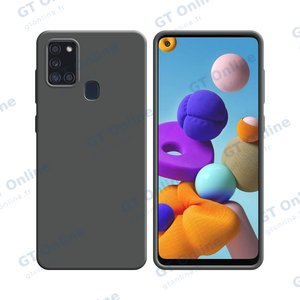 Coque Silicone Compatible pour Samsung Galaxy A21S A217F (#5) Gris