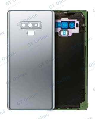 Vitre arrière pour Samsung Galaxy Note 9 (pack service origine, argent Cloud)