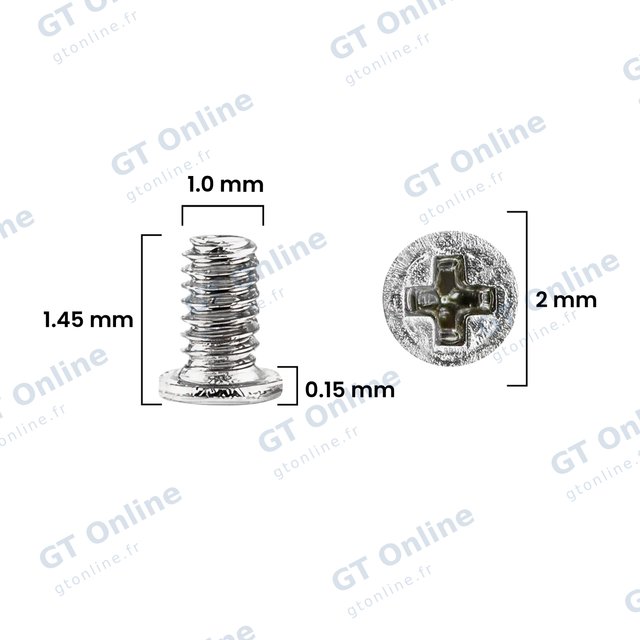 Outillage pour Apple iPhone 12 Pro / 12 Pro Max (pack service origine, lot de 30) — Jeu de vis (M1.0 x 1.45 x 2.0D x 0.15T)