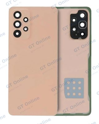 Vitre arrière pour Samsung Galaxy A33 5G (A336 / 2022) (pack service origine, pêche)