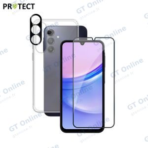 Pack de Protection Coque + Protection Lentille + Verre Trempé PROTECT pour Samsung Galaxy A15 5G A156B/Galaxy