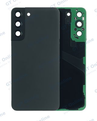 Vitre arrière pour Samsung Galaxy S22 Plus 5G (sans logo, compatible premium, noir fantôme)