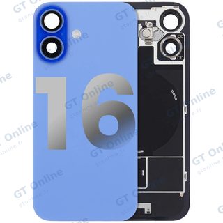 Vitre arrière pour Apple iPhone 16 (origine d'occasion — grade B, bleu outremer)