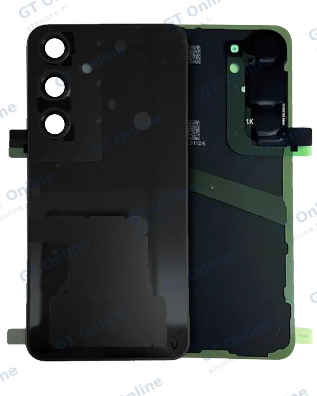 Vitre arrière pour Samsung Galaxy S24 (pack service origine, Onyx Black)