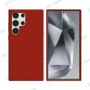Coque Silicone Compatible pour Samsung Galaxy S24 Ultra 5G S928 (#1) Rouge