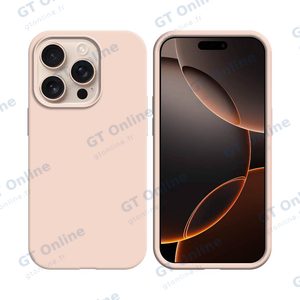 Coque Silicone Compatible pour Apple iPhone 16 Pro Max (#19) Rose Gold
