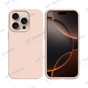 Coque Silicone Compatible pour Apple iPhone 16 Pro (#19) Or Rose
