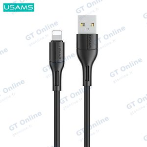 Câble Data USB vers Lightning Usams SJ500USB01 US-SJ500 U68 2A (1m) Noir