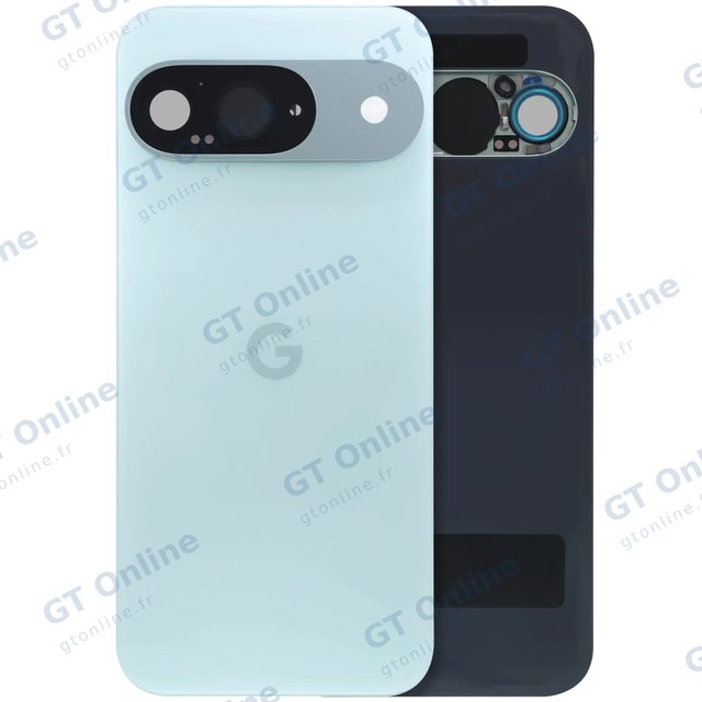 Vitre arrière avec protection des objectifs pour Google Pixel 9 (origine d’occasion, grade A, Wintergreen)